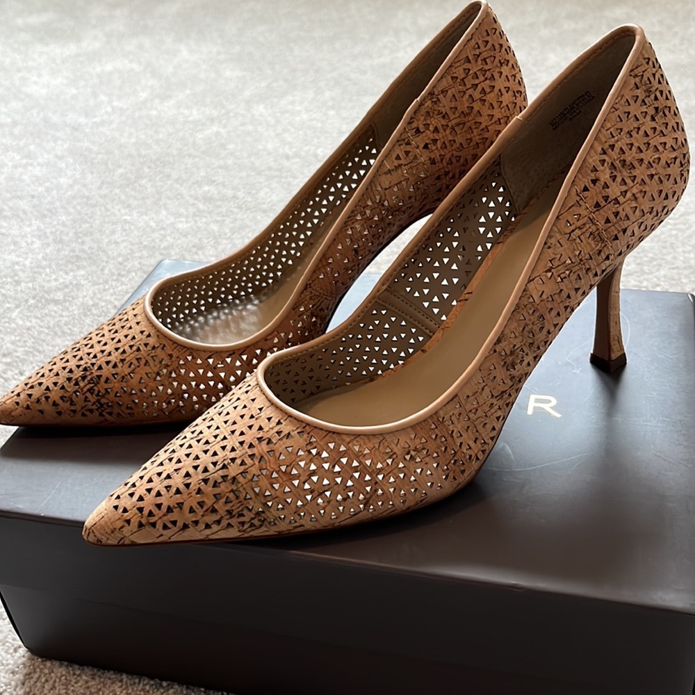 Ann Taylor, cork heels.